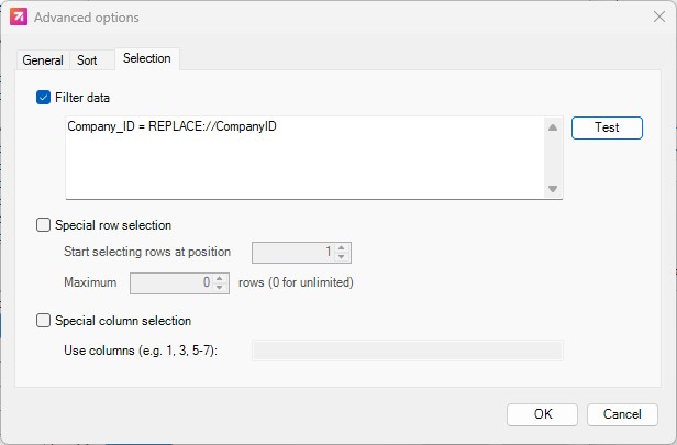 In slide filtering: the same template, a different client.