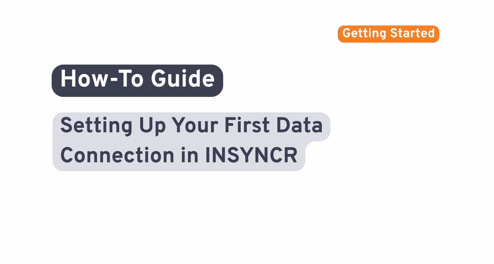 The first connection: pick the source, INSYNCR reads its structure.