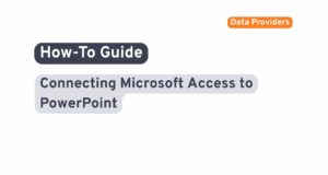 Connecting PowerPoint to Microsoft Access