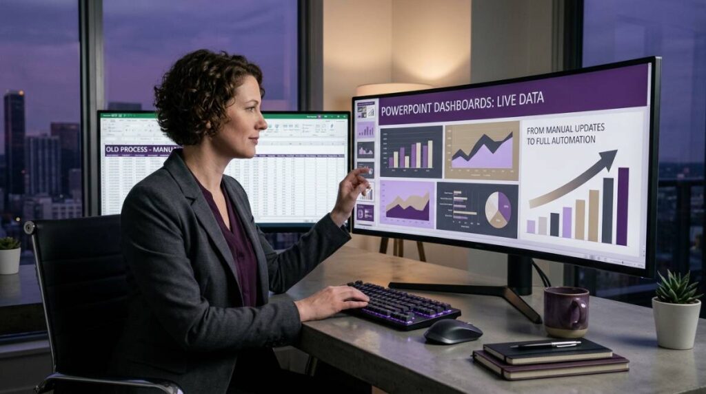 powerpoint dashboards live data from manual updates to full automation
